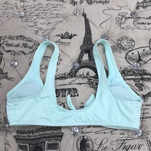 The Bikini Lab Solid Tie Front Bikini Top - Picture 6 of 6